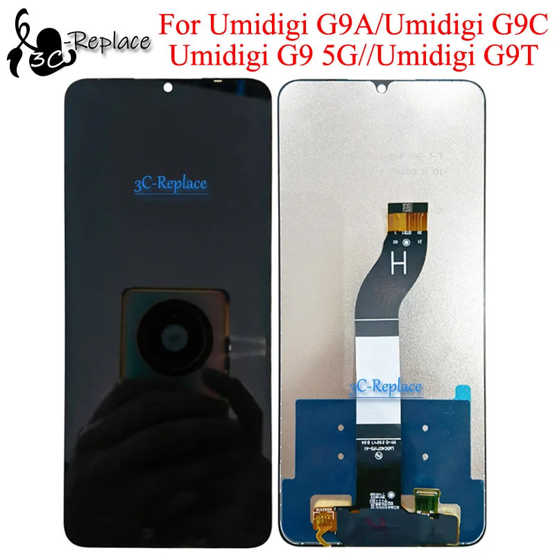 Đen 6,75 Inch Cho Umidigi G9 5G Umidigi G9A Umidigi G9C G9T LCD DIsplay Màn Hình Cảm Ứng Bộ Số Hóa B