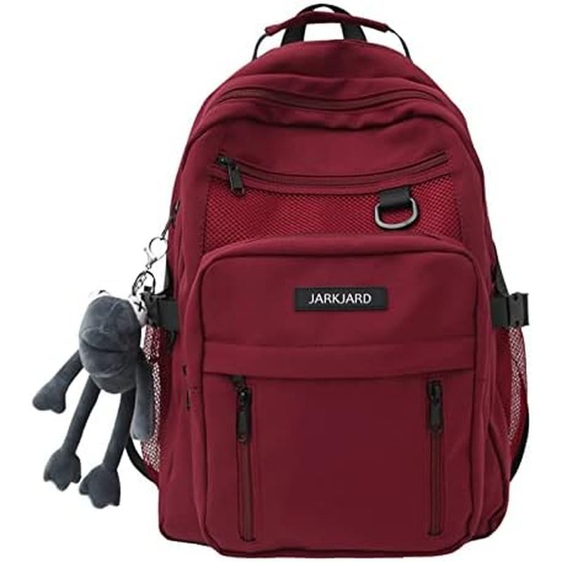 Cute Aesthetic Backpack Kawaii Backpack for School with Cute Pendant Casual Daypack Middle Student T