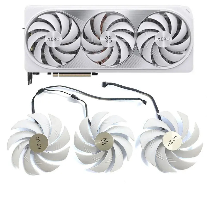 3 QUẠT GAH3S2U PLD10020S12H 107MM QUẠT GPU cho Gigabyte RTX4080 Super RTX4090 AERO thay thế quạt làm