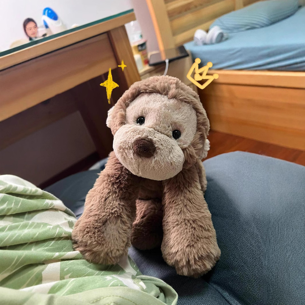 Smaji Monkey Plush Toy Companion Doll Comforting Doll Gift for Spring and Summer