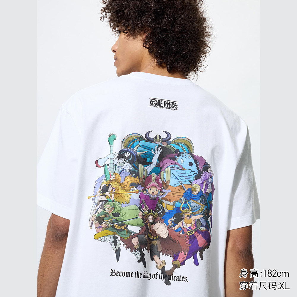 Áo thun in hình ONE PIECE dành cho nam và nữ Uniqlo / Áo thun ngắn tay 26 Bộ sưu tập mới xuân hè 482