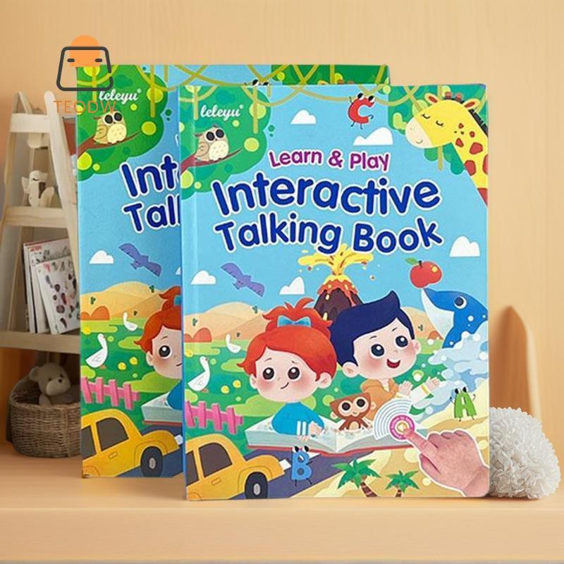 [TeOdw-t] 1 Chiếc Ebook Đa Năng Montessori Tiếng Anh Từ Máy Học Sách Đọc Sách Điện Tử Đồ Chơi Giáo D