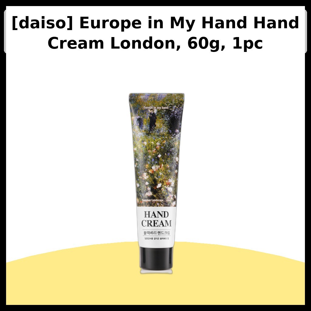 [daiso] Europe in My Hand Cream London, 60g, 1pc / Kem tay Hàn Quốc / Độ ẩm nhẹ của Oppa Hàn Quốc