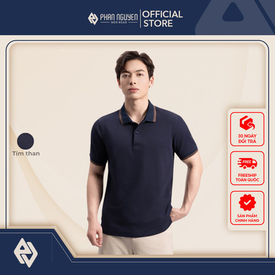 Áo polo nam Phan Nguyễn, chất liệu cotton cao cấp, mềm mát, nhanh khô form slim fit APC.294