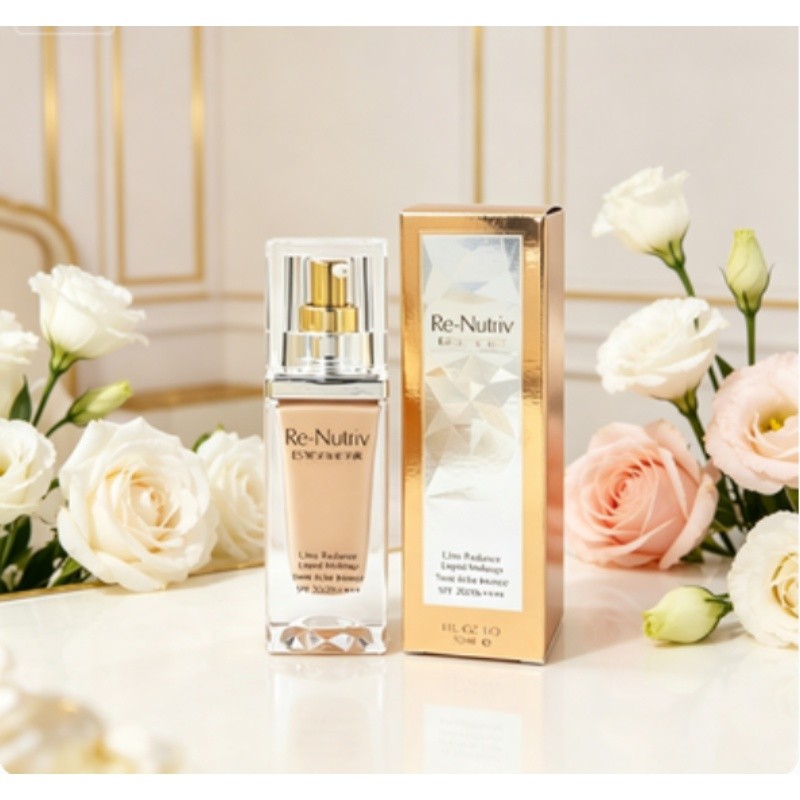 ((Mingtong) Kem nền dạng lỏng bạch kim thời đại đông lạnh 30ml Ánh sáng lâu trôi sang trọng Nuôi dưỡ