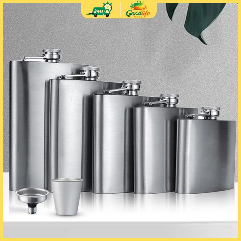 1 4 5 6 7 8oz xách tay mini thép không gỉ rượu Hip Flask cho Chai du lịch Whisky chai Mug Flask