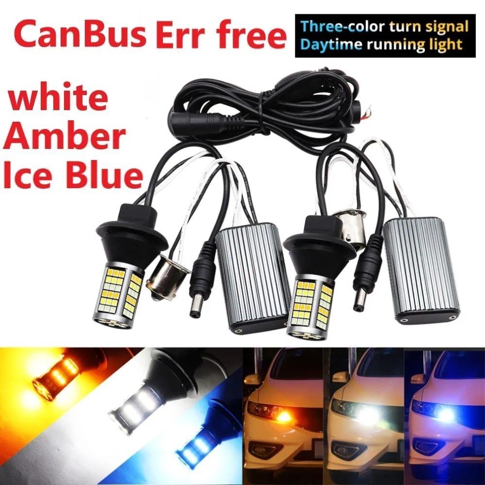 Đèn Chạy Ban Ngày CanBus 1156 7440 7443 3157 3156 BA15S / BAU15S Bóng Đèn LED Cho Tự Động DRL Trắng 