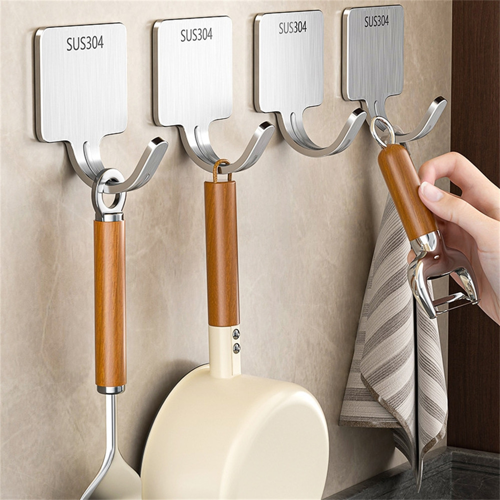 [Ysp]Stainless Steel Hooks Long Lasting Use Multiple Purposes No Tools Required