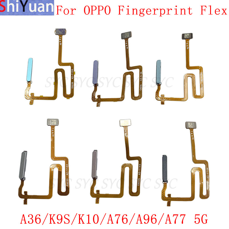 Nút cảm biến vân tay Flex Cable Ribbon cho OPPO A36 K9S K10 A76 A96 A77 5G Power Key Cảm biến cảm ứn
