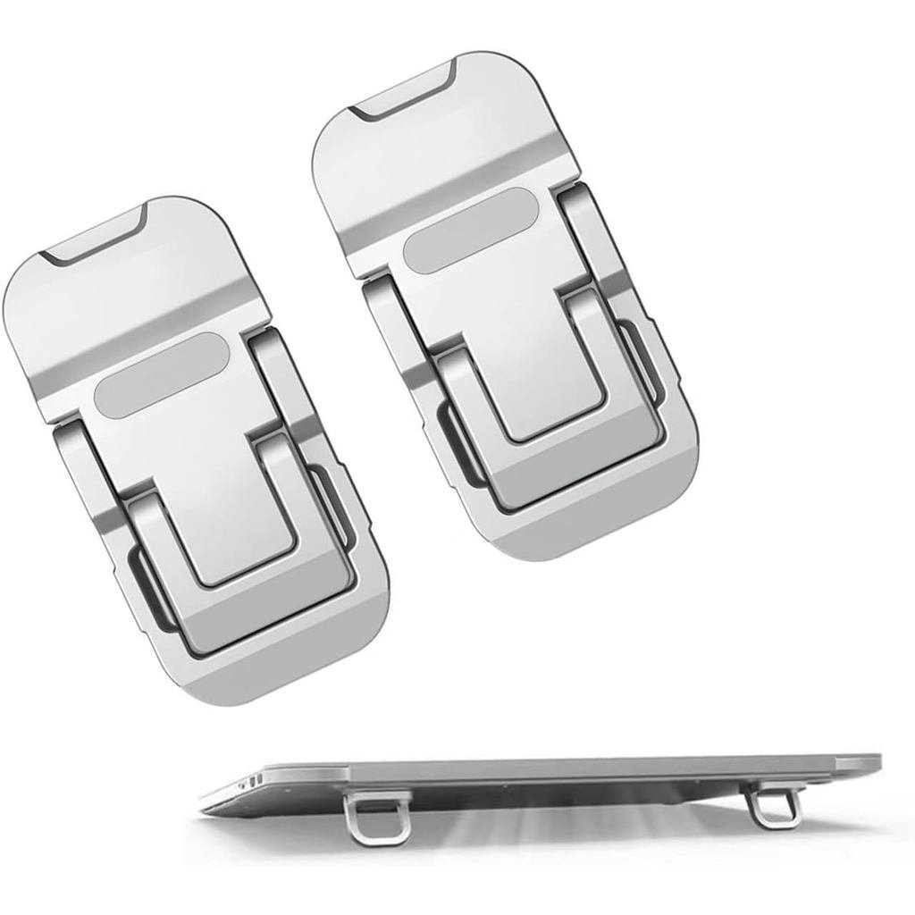 2 Chân Đế Laptop, Tấm Làm Mát Laptop Di Động, Chân Đế Bàn Phím Kim Loại Có Thể Gập Lại, Trụ Bàn Phím