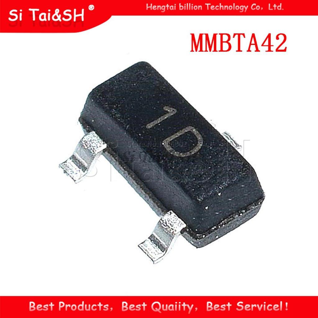 100 CÁI MMBTA42 SOT23 A42 SOT MMBTA42LT1G SMD 1D SOT-23 3B bóng bán dẫn mới