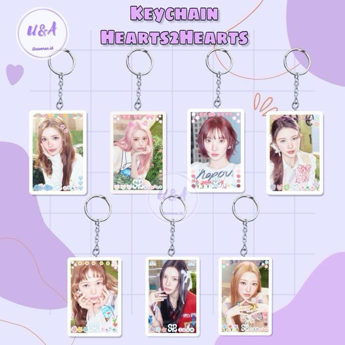 [Unaverse] Keychain Hearts2Hearts Rude Akrilik Gantungan Kunci H2H Carmen Ian Jiwoo Juun - Carmen