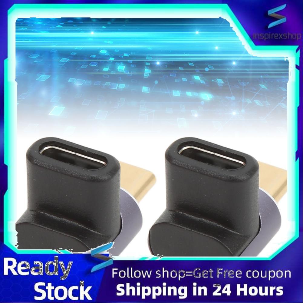 Inspirexshop Usbc Sang Adapter 90 Độ USB C 7680x4320 Kích Thước Mini 40Gbps Nam Nữ Cho Gia Đình