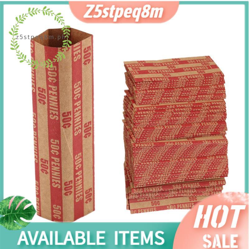 100 Mảnh Penny Coin Wrappers Penny Tay áo phẳng như giấy khoe Penny Rolls Wrappers