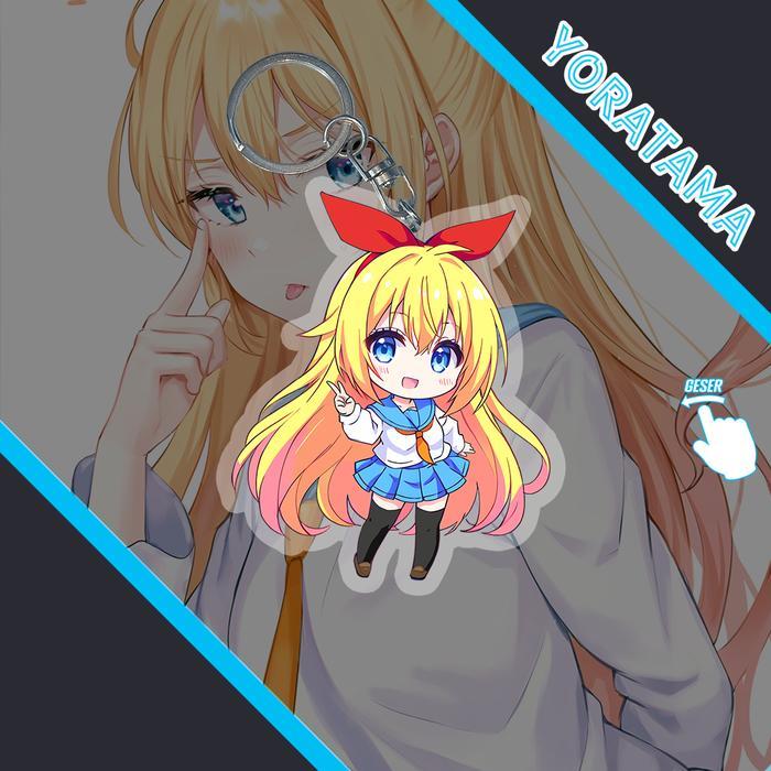 Gantungan Kunci Chitoge Nisekoi, Keychain Anime Lucu