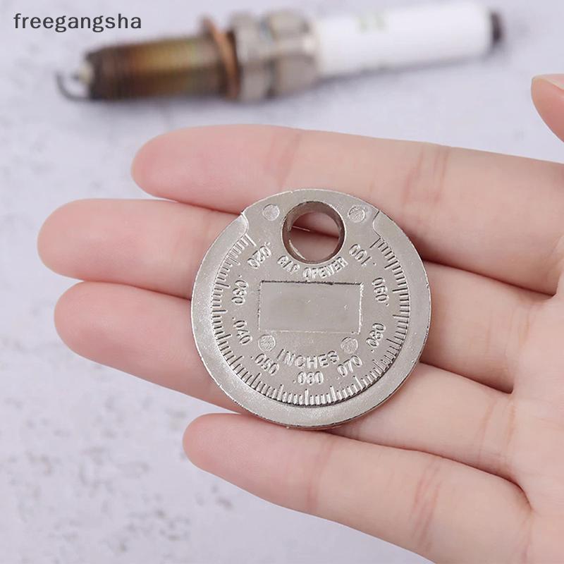 [FREG] 1PC 0.6-2.4mm Phạm vi Đồng Xu Loại Bugi Gage Gap Tool Feeler Spark Plug Gap Tool FDH