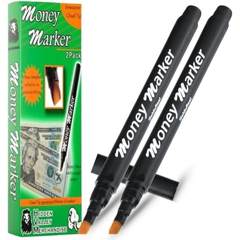 ns) - Money Marker Bill Detector Pen with Upgraded Chisel Tip - Detect Fake Bills, Universal False C