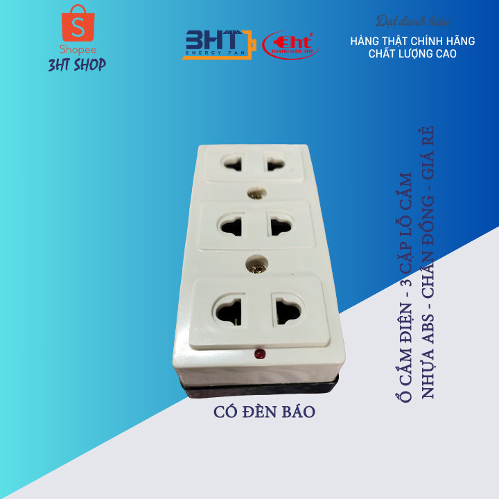 Ổ cắm 3 lỗ K103 -3HT