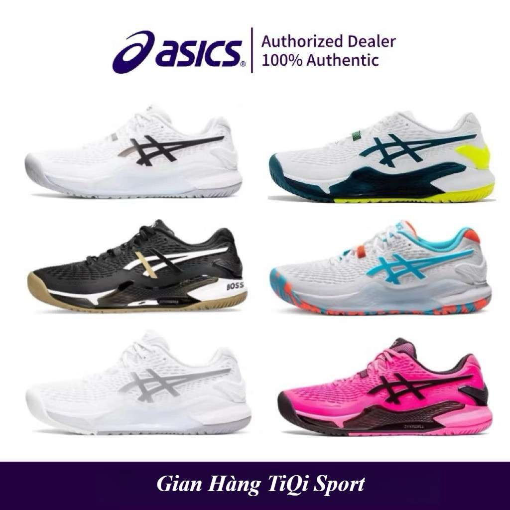 [Gian hàng TiQi Sport] Giày_A.sics_G.el RESOLUTION 9 phối các màu, giày_A.sics G.el RESOLUTION 9 ful