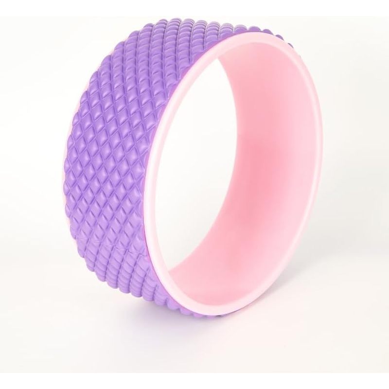 age Yoga Wheel, 12” Back Roller Relieves Back Pain and Stiffness, Durable TPE Material and Soft Foam