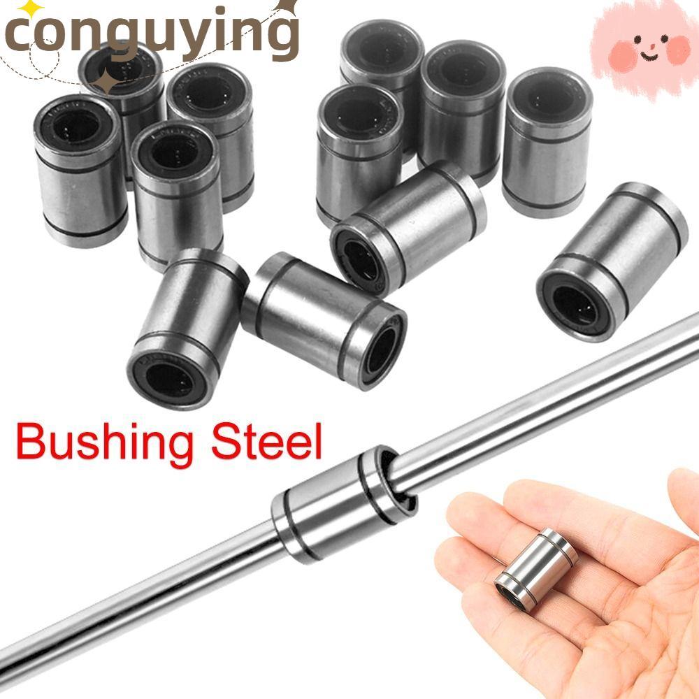 CONGUYING Bushing Thép Bền Cho Máy In Thanh Trục LM8UU LM10U LM12UU LM16UU