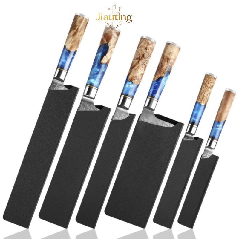 Jiating Bền Đầu Bếp Dao Có Vỏ 8 Inch Santoku Sashimi Sushi Cleaver Độ Cứng Cao Nấu Ăn Nhà Bếp Dụng C