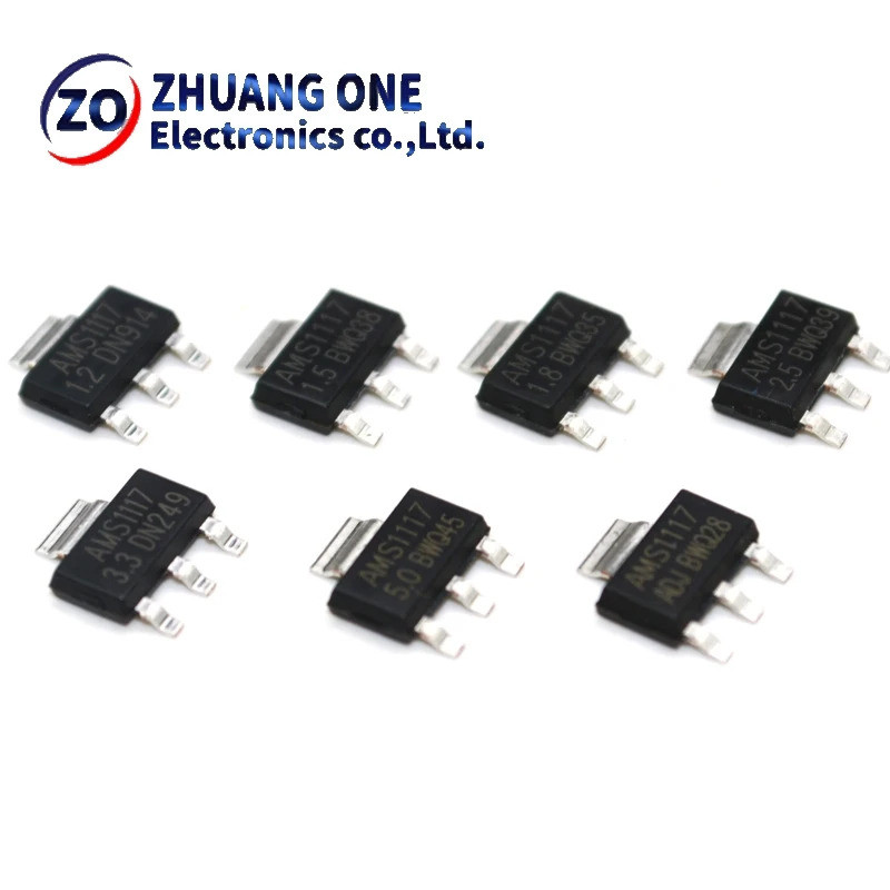 5 CÁI AMS1117 AMS1117-3.3V AMS1117-ADJ AMS1117-1.8V AMS1117-1.2V AMS1117-5.0V AMS1117-2.5V AMS1117-3