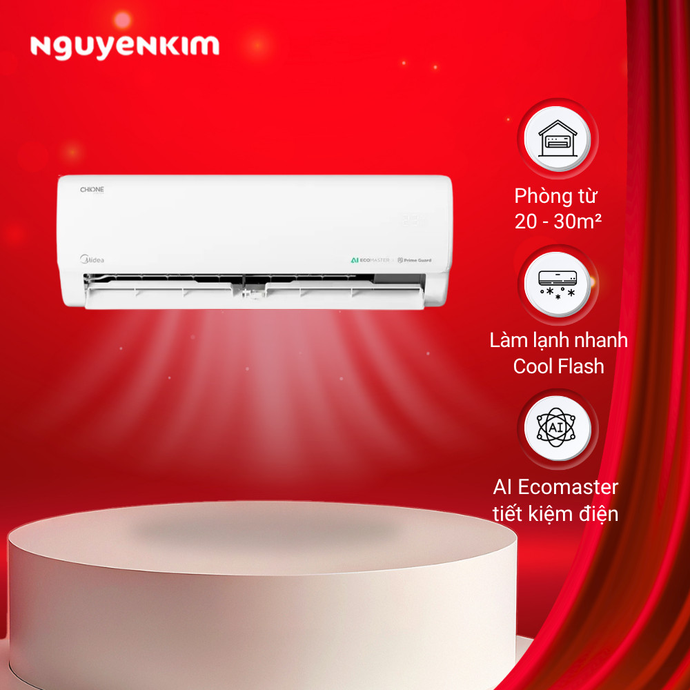 [Lắp đặt 0đ] Máy lạnh/Điều hòa Midea Inverter 2 HP MSCH-19CRFN8
