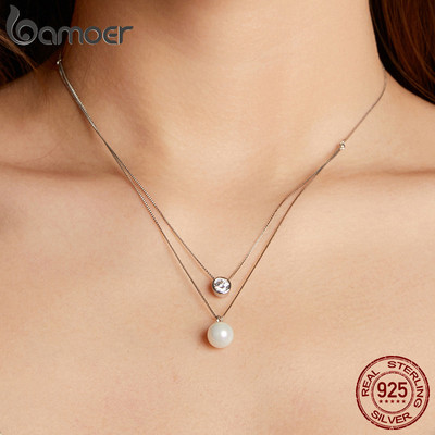 Bamoer 925 Sterling Sliver Bông Tai Nữ Mùa Xuân Bướm Bốn Cỏ Ba Lá Moissanite Trang Sức Quà Tặng