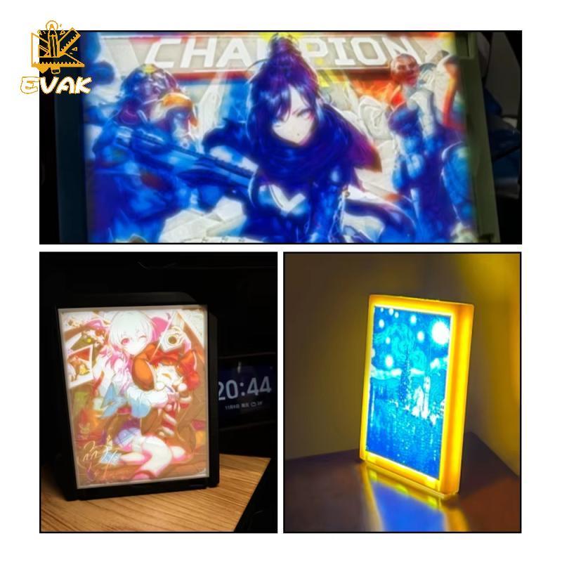 Alittlesetrtu 1 Bộ Gói Lithophane Cơ Bản In 3D Lithophane Ảnh Cho Bambu Lab Lithophane Led Panel CMY
