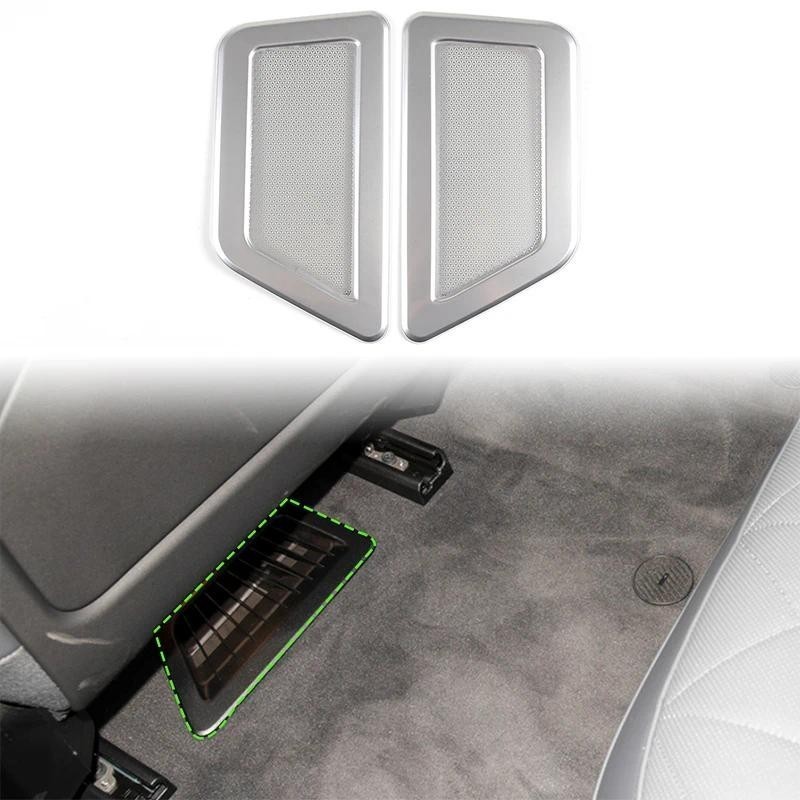 Dành Cho Xe BMW ix IX 2022-2024 Thép Không Gỉ Ghế Sau Cửa Thoát Khí Mặt nạ Dưới Ghế Lỗ Thông Hơi Bảo