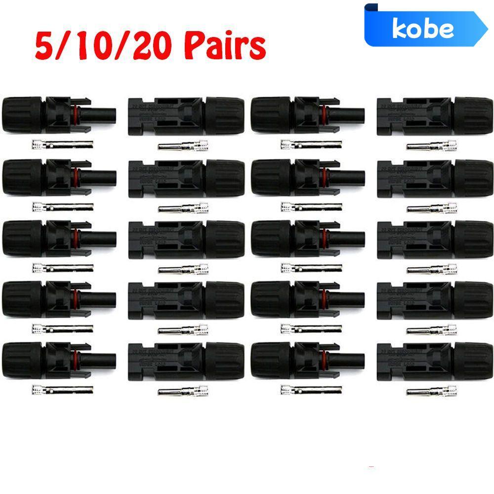 KOBE 5 / 10 / 20 Cặp MC4 30A Bộ Chuyển Đổi Thiết Thực Chống Thấm Nước Nam Nữ
