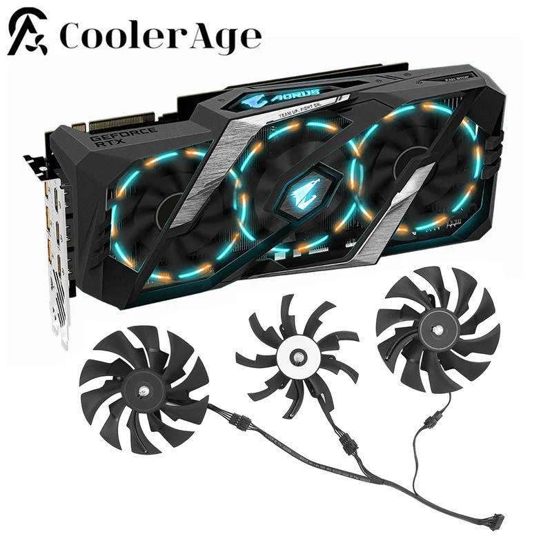 Thay Thế Quạt Card Video Chính Hãng Cho Gigabyte AORUS GeForce RTX 2060 2070 SUPER 2080 2080Ti XTREM