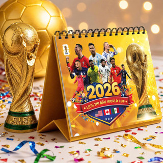 Lịch thi đấu World Cup 2026 - Lịch Bàn Chữ A (16x21cm) - ndbooks
