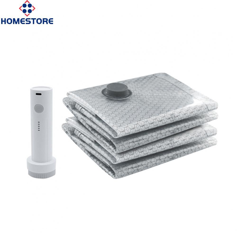 [Homestore]Airline Approved Vacuum Storage Bags Set with 5KPa Cordless Pump and Triple Seal