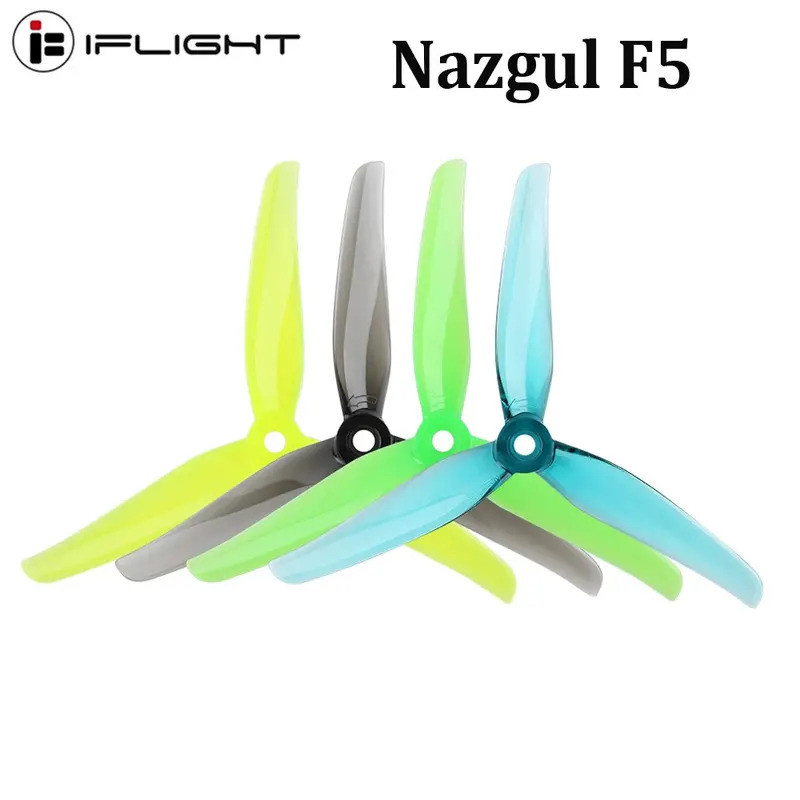 HB 4 Cặp IFlight Nazgul F5 / 5140 Cánh quạt 3 cánh / ba cánh quạt có lỗ gắn 5mm cho máy bay không ng