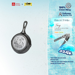 Chảo gang đáy hình sói lodge - 16.5cm