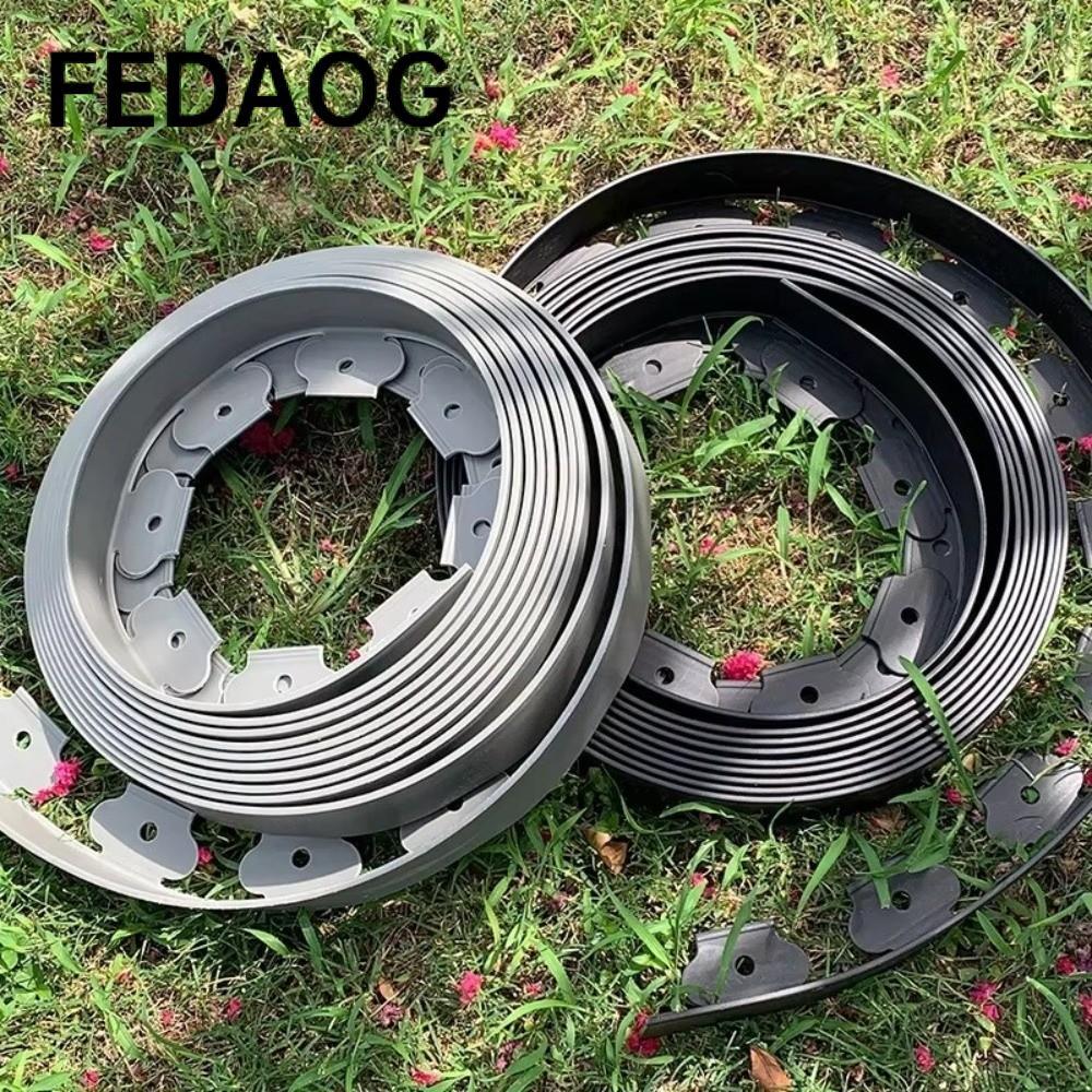 Đai cách ly bãi cỏ FEDAOG, có gai neo viền bãi cỏ bằng nhựa, Bảo vệ thực vật hạng nặng Trang trí sân