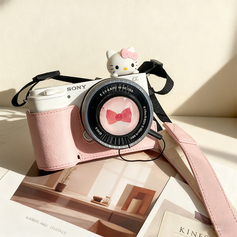 Girl Powder Base Cover Thích hợp cho Túi đựng máy ảnh Sony zve10 a6400 / a7m4 Vỏ bảo vệ a6700 Nikon 