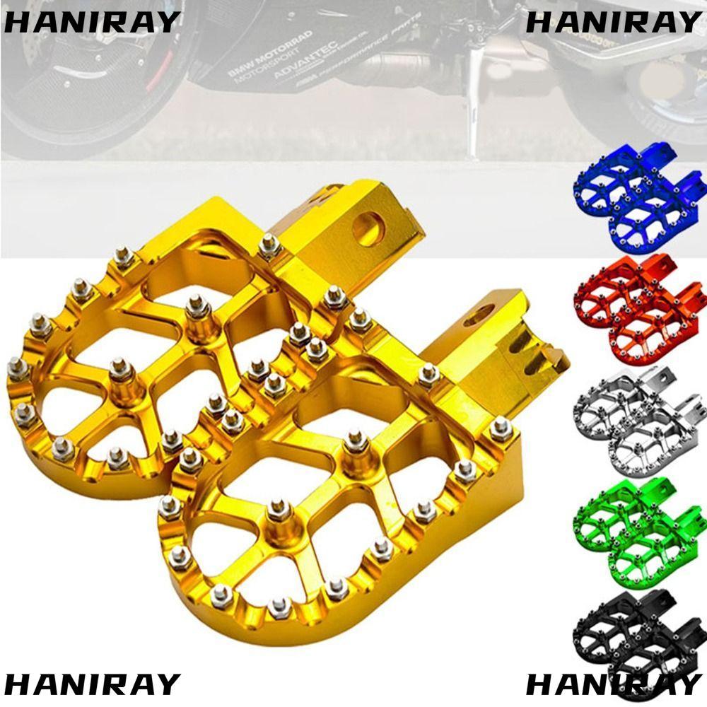 HANIRAY Footpegs Còn lại, Bàn đạp còn lại CNC Gia công Dirt Bike Chốt chân, Bàn đạp bền CNC cho MX 6