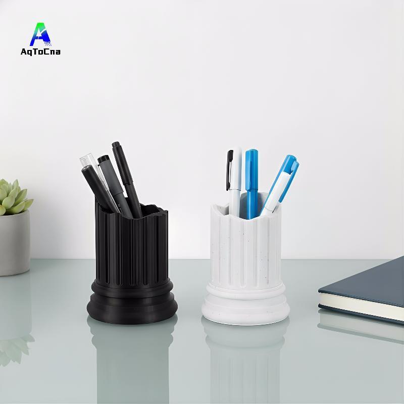 (AqToCna) Giá đỡ bút trụ cột Hy Lạp cổ đại Thiết kế La Mã 1 Hộp lưu trữ không đều Hộp đựng máy tính 