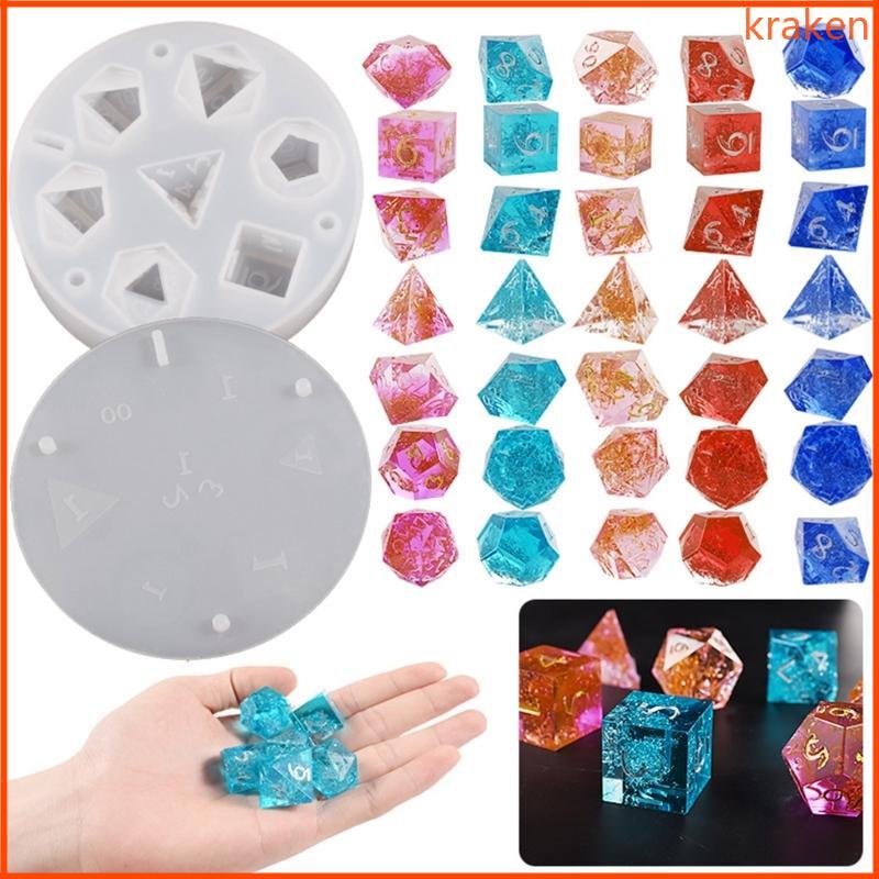 KRA Game Dices Ngũ Giác Đài Vuông Tam Giác Dices Khuôn Kỹ Thuật Số Dices Trò Chơi Nhà Thủ Công
