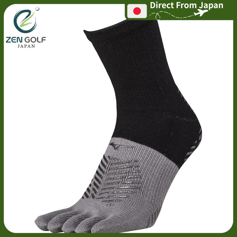 [Mizuno] Soccer Wear Zero Glide Short Socks 5-toe Grip P2MX2510 Black 21.0-23.0 cm
