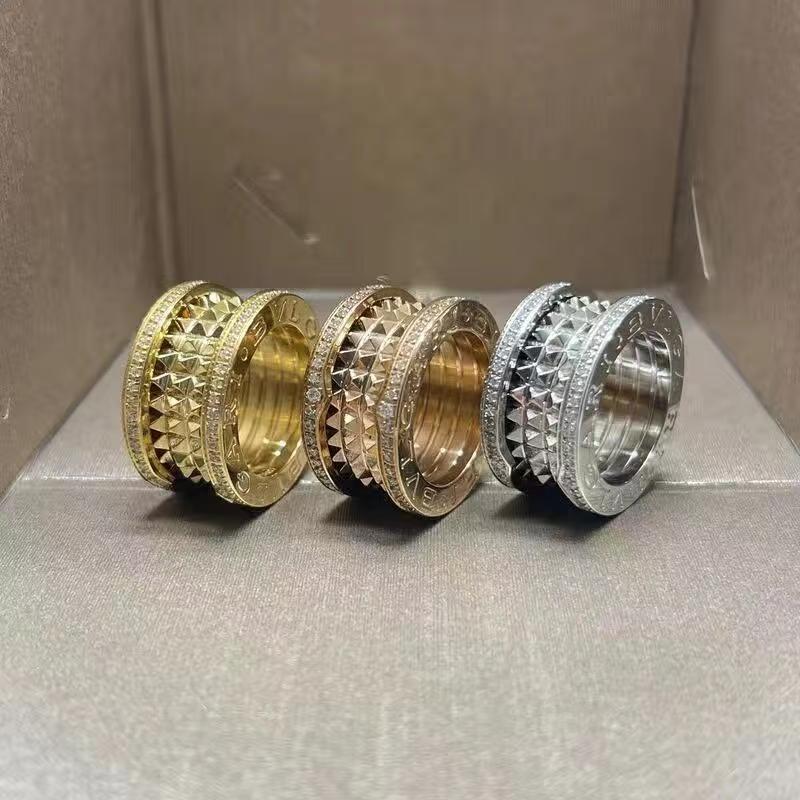 NV0D 925Silver diamond-encrusted ring, fashionable black warrior diamond-shaped black-edged couple's