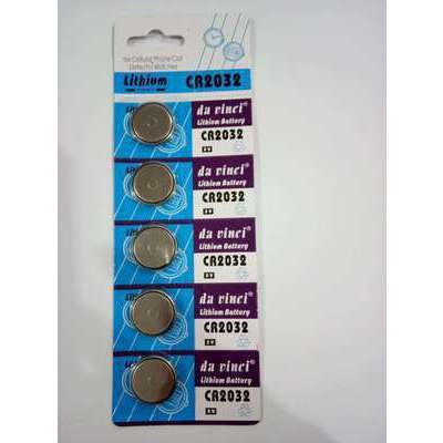 Pin CR2032 Lithium 3V ( 1 vỉ 5 viên)-CR2032 Lithium Battery 3V- Loại Tốt