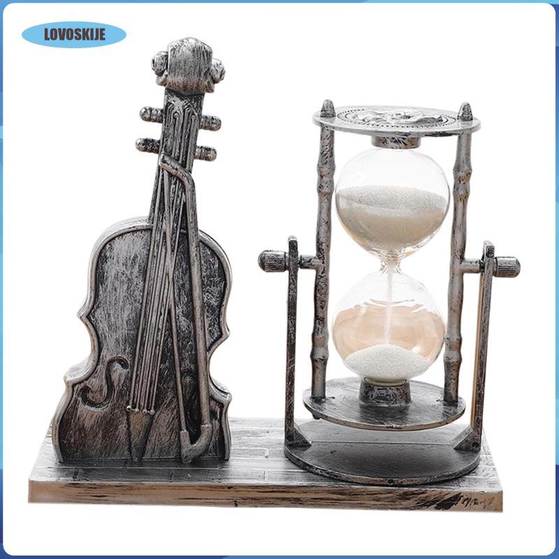Để Bàn Đồng Hồ Cát Violin Cát Cát Cát Cát Đồng Hồ Retro Sáng Tạo Trang Trí Cho Lễ Hội Bàn Phòng Khác