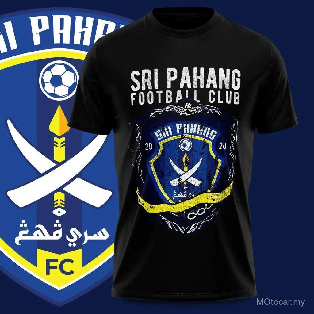 SRI PAHANG FC SPFC STREET WEAR QUẠT ĐEN 2026 Nhanh Khô Unisex Thoải Mái Jersey DVTE FFRA
