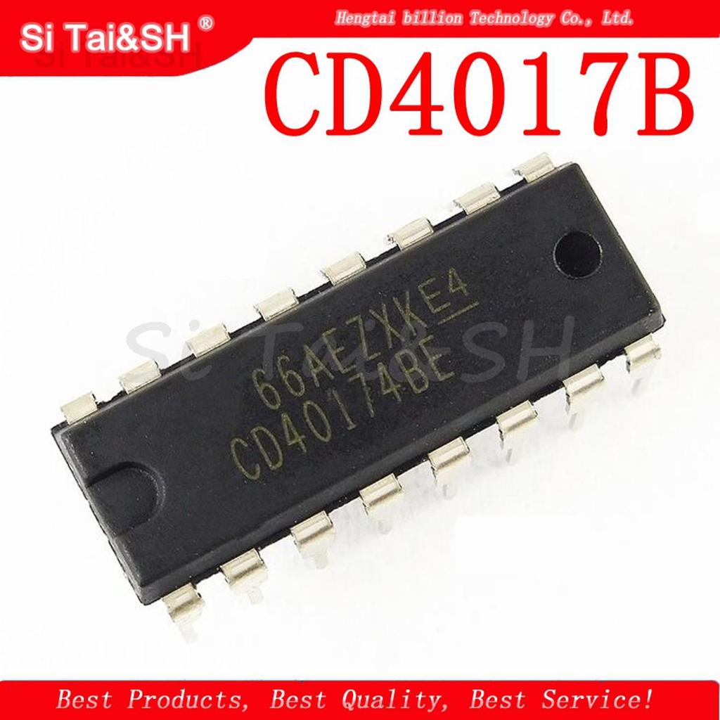 10 Cái / lốc CD4017 CD4017B CD4017BE 4017 DECADE COUNTER DIVIDER IC Mới nguyên bản
