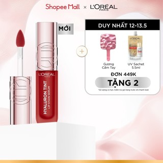 Son tint bóng dưỡng môi có màu, lâu trôi, nhẹ môi L'Oreal Paris Hyaluron Tint Lip Stain Serum 5ml