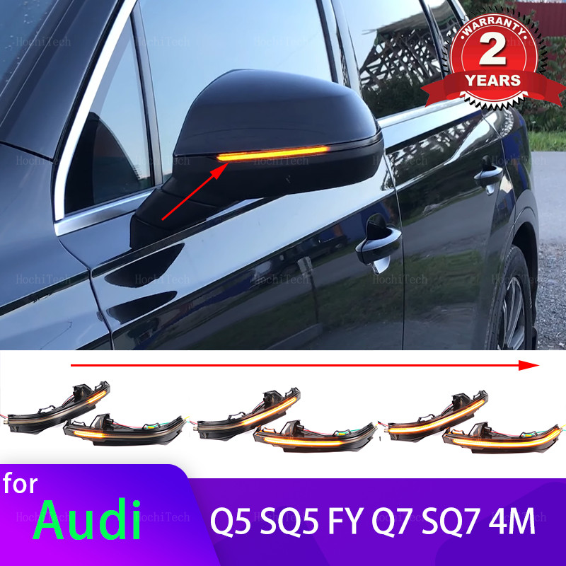 2 Chiếc Năng Động Biến Tín Hiệu LED Bên Gương Báo Blinker Tuần Tự Ánh Sáng Cho Xe Audi Q5 SQ5 FY 201